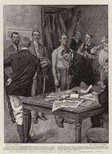 Transvaal-krisen, entusiasm i Kapstaden, i ett rekryteringskontor av William Hatherell