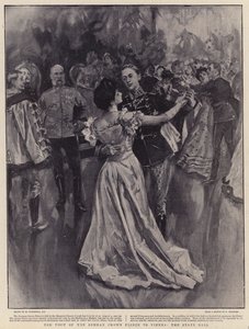Den tyska kronprinsens besök i Wien, statsbalen av William Hatherell