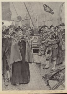 Provkryssningen av RMS Tantallon Castle, det nya kryssningsfartyget av William Hatherell