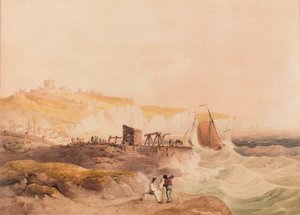 Dover, okänt datum (akvarell och blyerts på papper) av William Havell