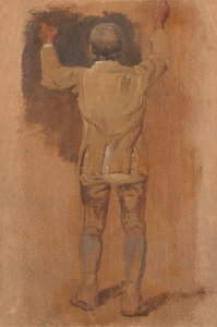 Studie av en brudgum, sedd bakifrån av William Havell