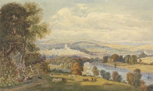 Utsikt över Totnes, Devon av William Havell