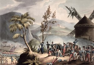 Slaget vid Roleia, 17 augusti 1808, graverat av Thomas Sutherland (f.c. 1785) (akvatint) av William Heath