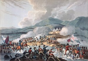 Slaget vid Bidassoa, 9 oktober 1813: graverat av Daniel Havell