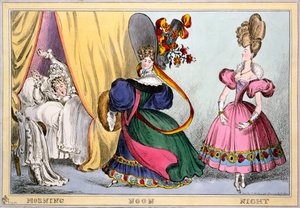 Morning Noon Night, ca 1828 (handkolorerad gravyr)