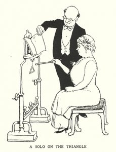 Ett solo på triangeln (litho) av William Heath Robinson