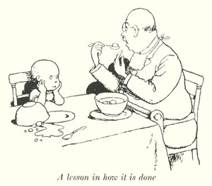 En lektion i hur det görs (litho) av William Heath Robinson