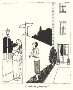 Ett spegelförslag (litho) av William Heath Robinson