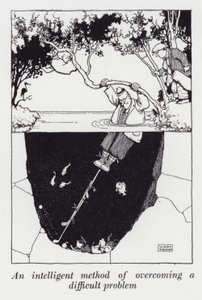 En intelligent metod för att övervinna ett svårt problem (litho) av William Heath Robinson