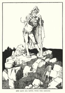 Och lades helt i nivå med marken (litho) av William Heath Robinson