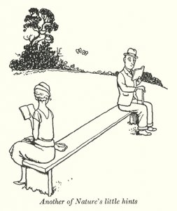 En annan av naturens små tips (litho) av William Heath Robinson