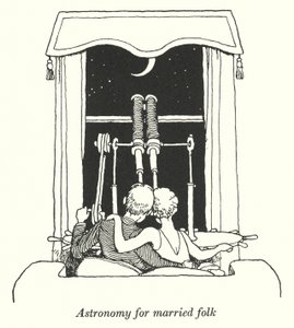 Astronomi för gift folk (litho) av William Heath Robinson