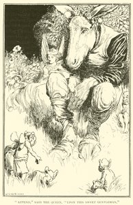 Var med, sade drottningen, på denna ljuva herre av William Heath Robinson