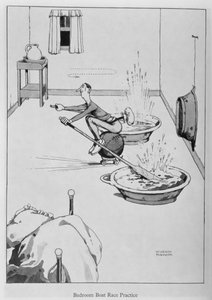 Bedroom Boat Race Practice, illustration från 
