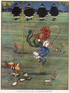 Charles brydde sig inte om ett fikon, så hans nöjen slängde iväg av William Heath Robinson