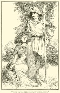 Kom, ha ett gott hjärta, min syster Aliena av William Heath Robinson