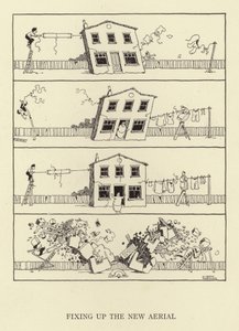 Fixar den nya antennen av William Heath Robinson