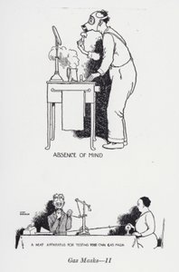 Gasmasker - II (bilder) av William Heath Robinson