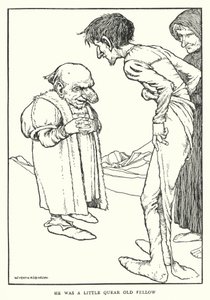 Han var en liten quear old guy (litho) av William Heath Robinson