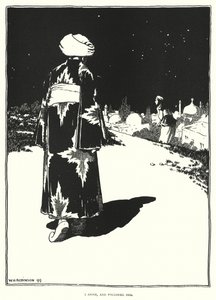 Jag reste mig och följde henne (gravyr) av William Heath Robinson
