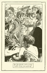 Illustration för Don Quijote (litho) av William Heath Robinson
