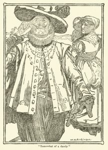 Illustration för Don Quijote (litho) av William Heath Robinson