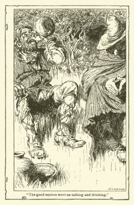 Illustration för Don Quijote (litho) av William Heath Robinson