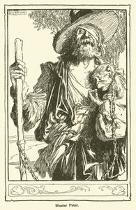 Illustration för Don Quijote (litho) av William Heath Robinson
