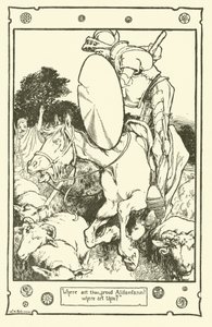 Illustration för Don Quijote (litho) av William Heath Robinson