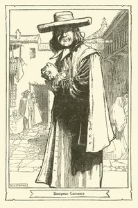 Illustration för Don Quijote (litho) av William Heath Robinson