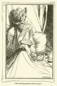 Illustration för Don Quijote (litho) av William Heath Robinson