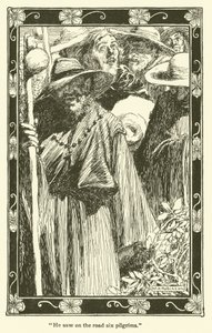 Illustration för Don Quijote (litho) av William Heath Robinson