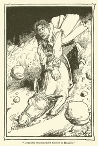 Illustration för Don Quijote (litho) av William Heath Robinson