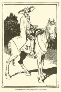 Illustration för Don Quijote (litho) av William Heath Robinson