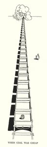 Illustration för Railway Ribaldry av W Heath Robinson (litho) av William Heath Robinson