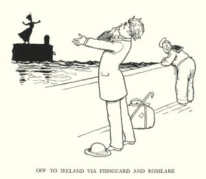 Illustration för Railway Ribaldry av W Heath Robinson (litho) av William Heath Robinson