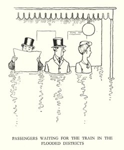 Illustration för Railway Ribaldry av W Heath Robinson (litho) av William Heath Robinson