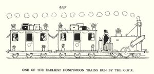 Illustration för Railway Ribaldry av W Heath Robinson (litho) av William Heath Robinson