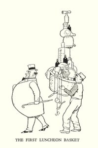 Illustration för Railway Ribaldry av W Heath Robinson (litho) av William Heath Robinson