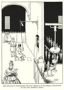 Illustration för Railway Ribaldry av W Heath Robinson (litho) av William Heath Robinson