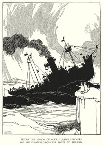Illustration för Railway Ribaldry av W Heath Robinson (litho) av William Heath Robinson