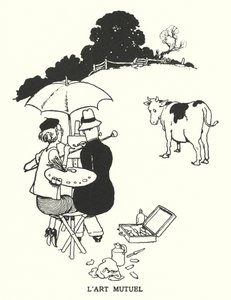 Ömsesidig konst (litho) av William Heath Robinson