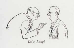 Låt oss skratta (litho) av William Heath Robinson