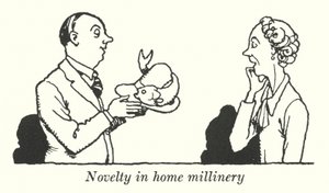 Nyhet i hushållning (litho) av William Heath Robinson