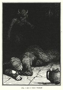 Åh, jag är en död kvinna (litho) av William Heath Robinson