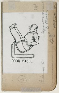 "Poor Steel", detalj ur "How to Live in a Flat", publicerad 1936 av William Heath Robinson
