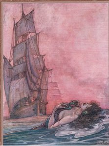 Hon ringer oss, fortfarande utan mat av William Heath Robinson