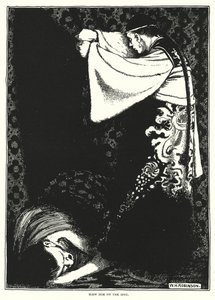Dräpte honom på plats (gravyr) av William Heath Robinson