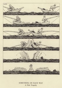 Något på varje väg, en fisktragedi av William Heath Robinson