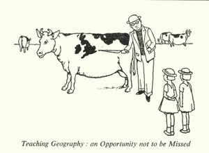 Undervisning i geografi, en möjlighet att inte missa (litho) av William Heath Robinson